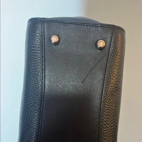 Coach Black Blake Flap Caryall Leather Satchel - Picture 7 of 16